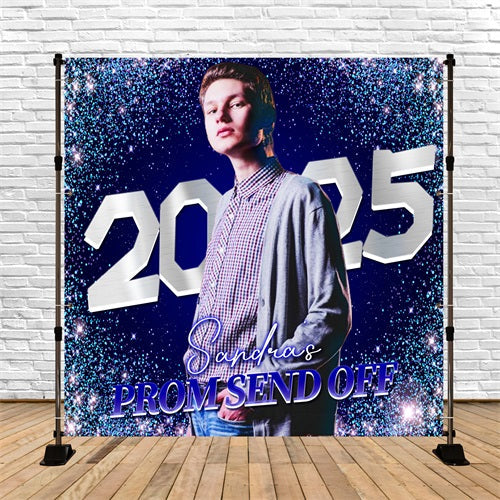 Prom Photo Backdrop Sparkle Celebration Personalized Party Graduation Backdrop UK LXX5-218