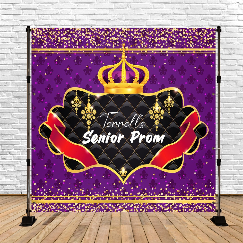 Prom Backdrop Design Royal Send-Off Custom Party Graduation Backdrop UK LXX5-229