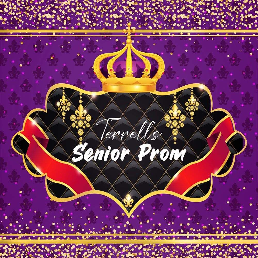 Prom Backdrop Design Royal Send-Off Custom Party Graduation Backdrop UK LXX5-229