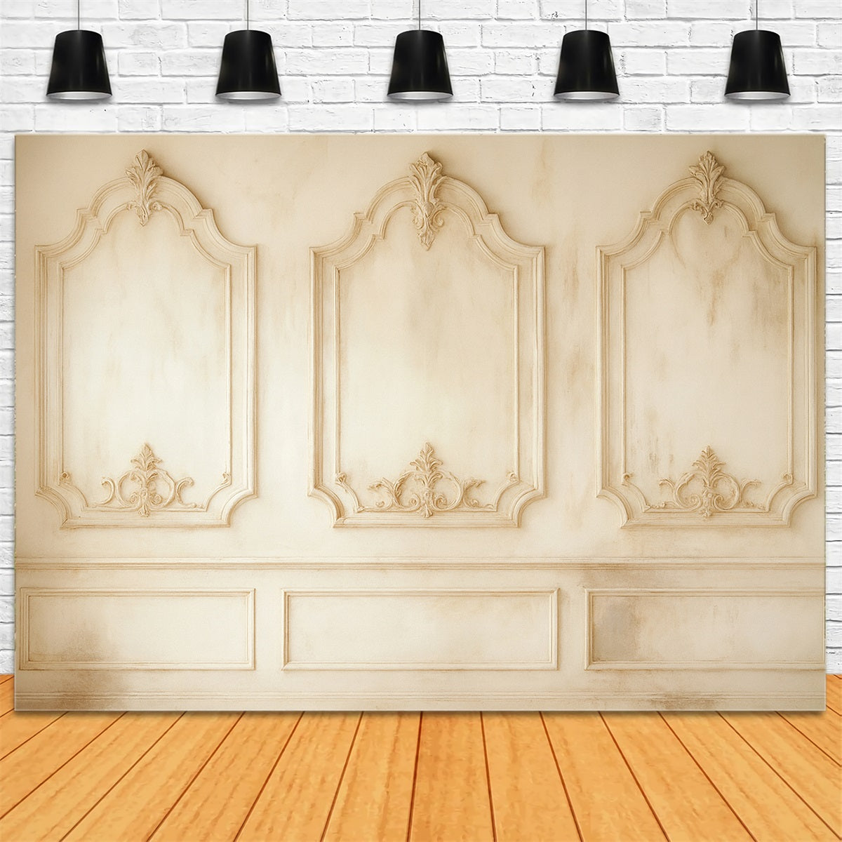 Panel Back Backdrop Vintage Wall Backdrop Classic Ivory Ornate Panels Victorian Backdrop U
