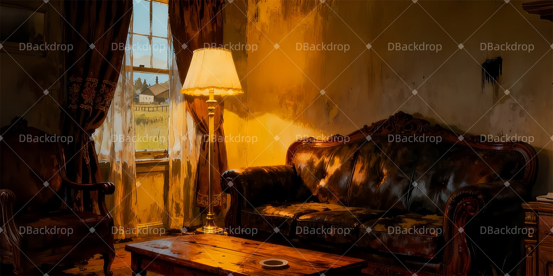 Performance Backdrops Ren's Living Room Theater Stage Backdrop UK LXX510-T10