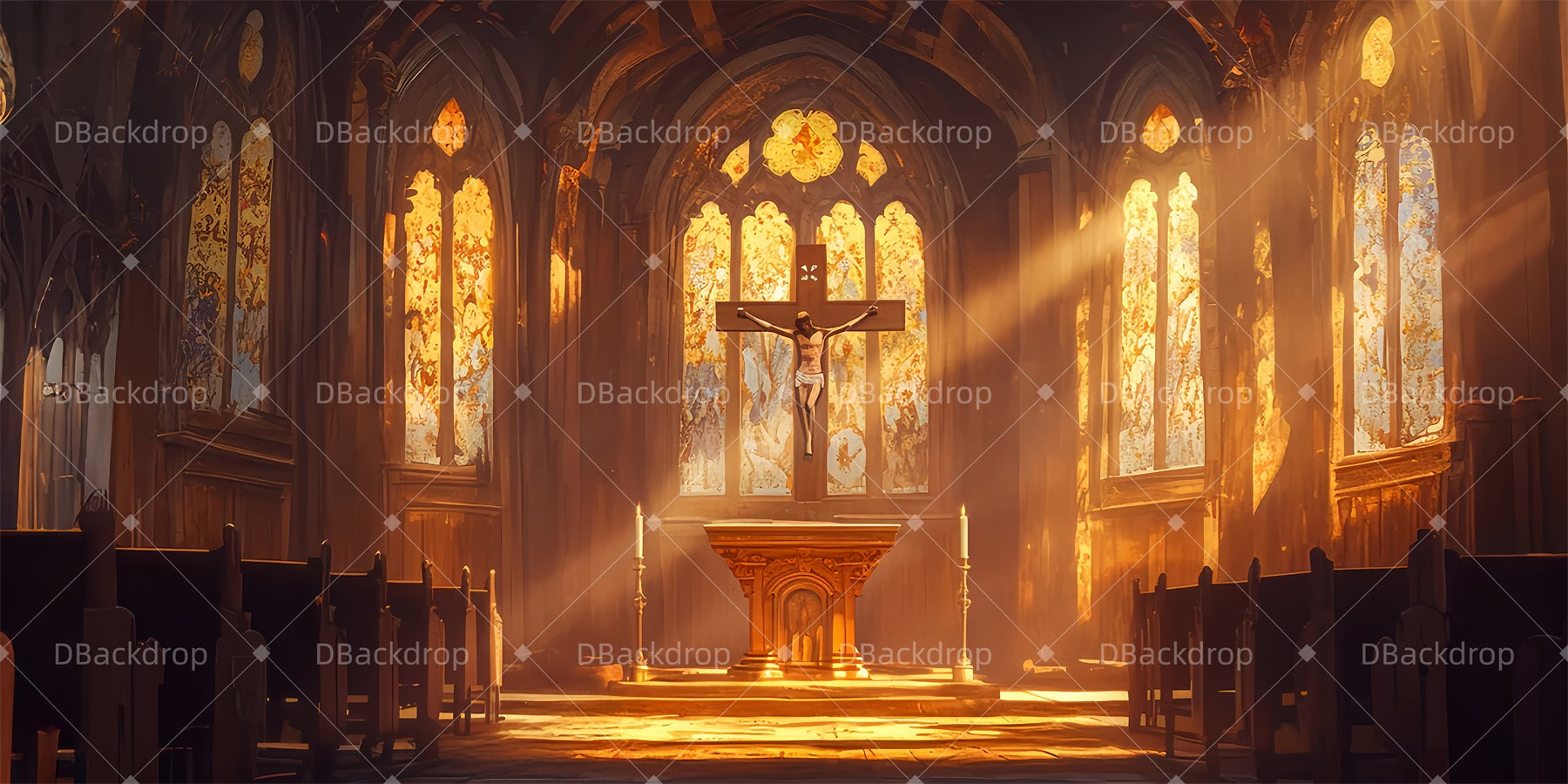 Theater Stage Backdrop Church Interior Performance Backdrops UK LXX510-T4