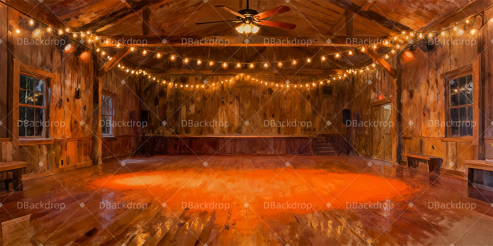 Stage Backdrop Ideas Honky-Tonk School Dance Backdrop UK LXX510-T9