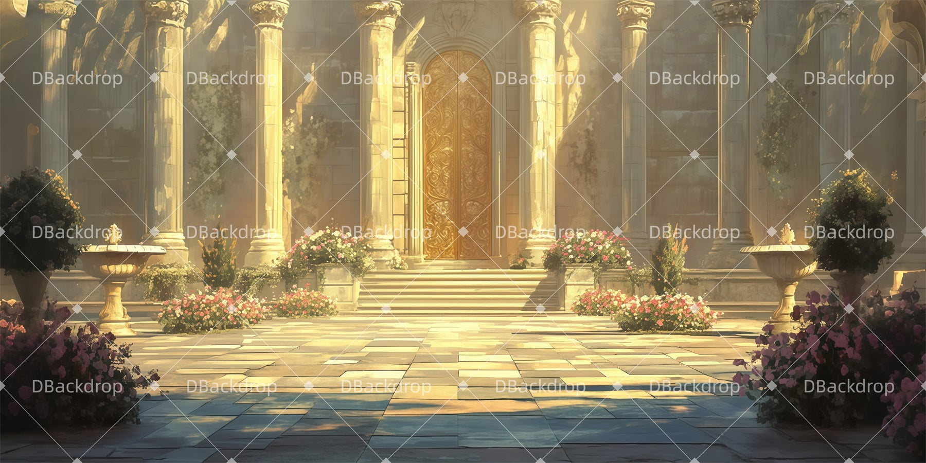 Performance Backdrops Royal Courtyard Large Stage Backdrops UK LXX511-T134