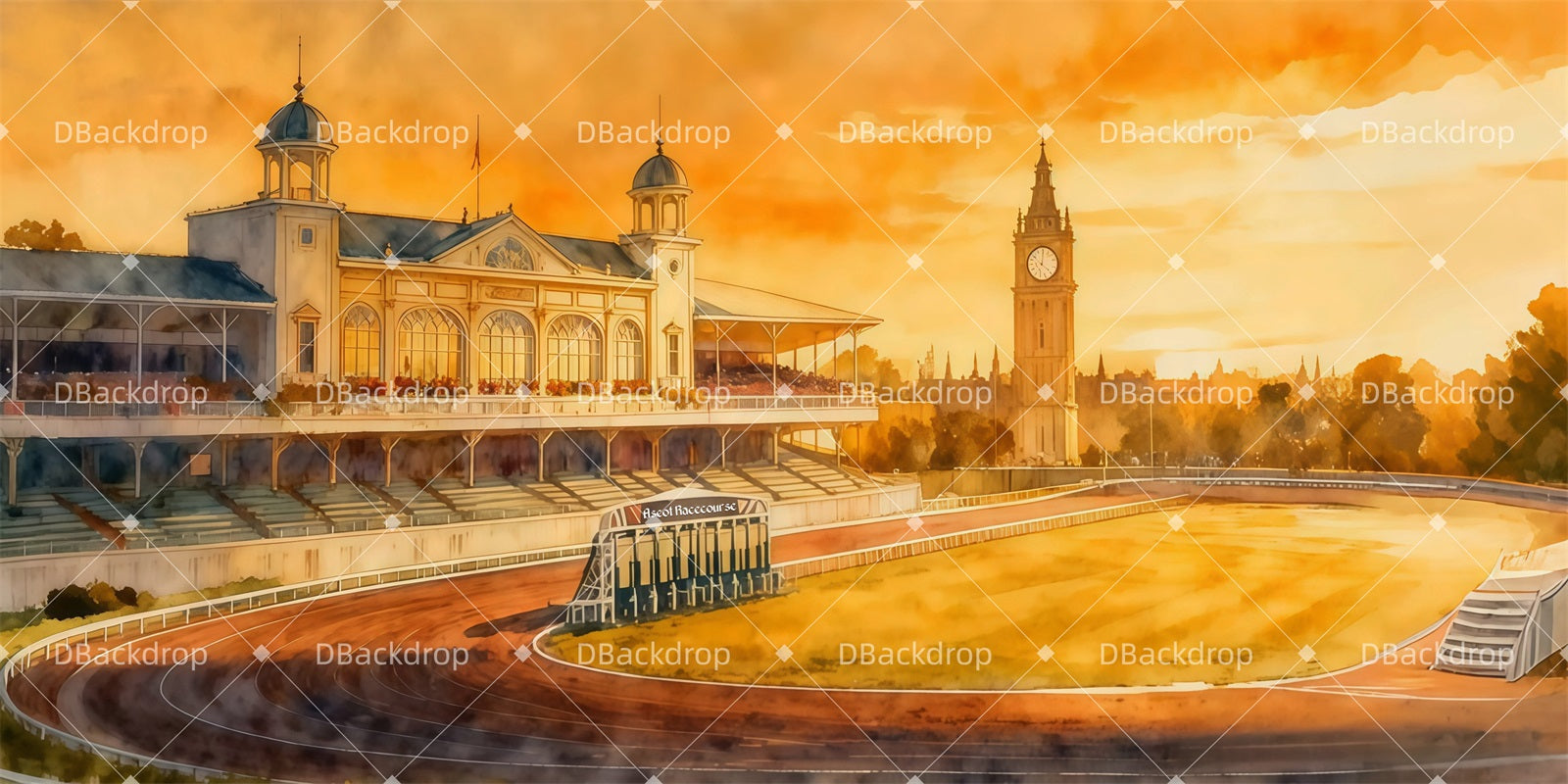 Theater Backdrop Ascot Racecourse Professional Stage Backdrops UK LXX511-T18