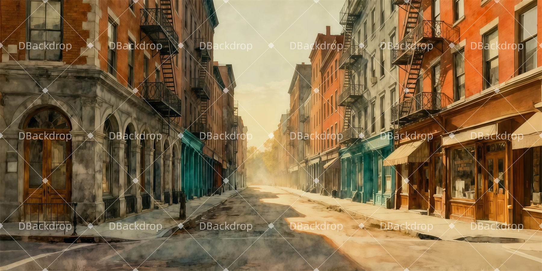 Stage Backdrop Urban Retro Scene Backdrops For Theater UK LXX511-T24