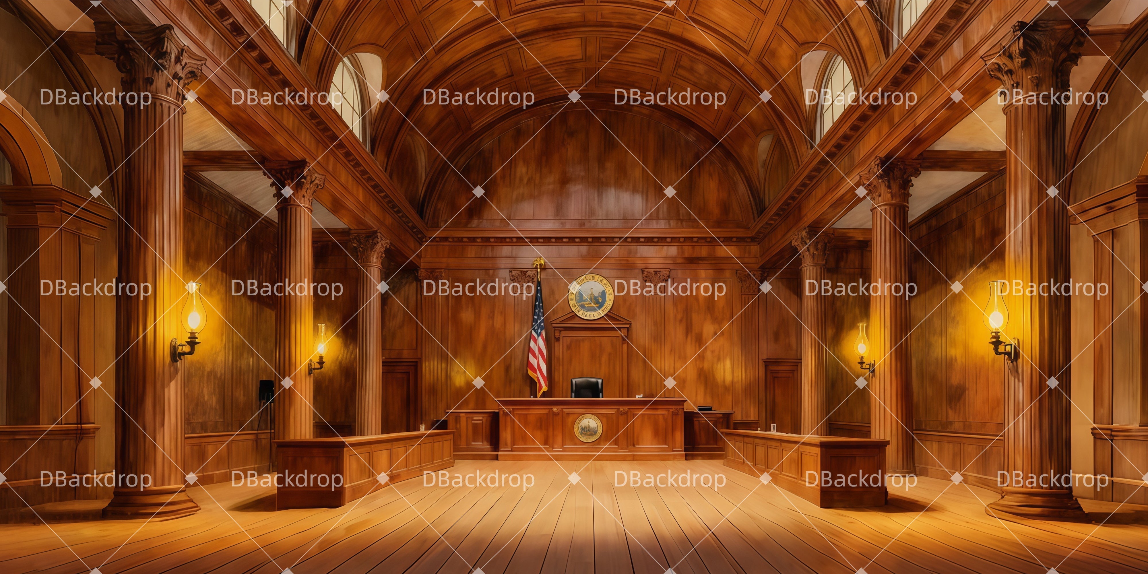 Professional Stage Backdrops Classic Court Hall Theater Backdrop UK LXX511-T42