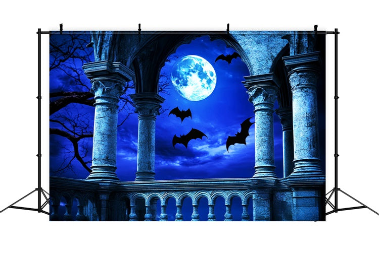Halloween Backdrop For Photos Bat Flight Archway Backdrop UK LXX57-103