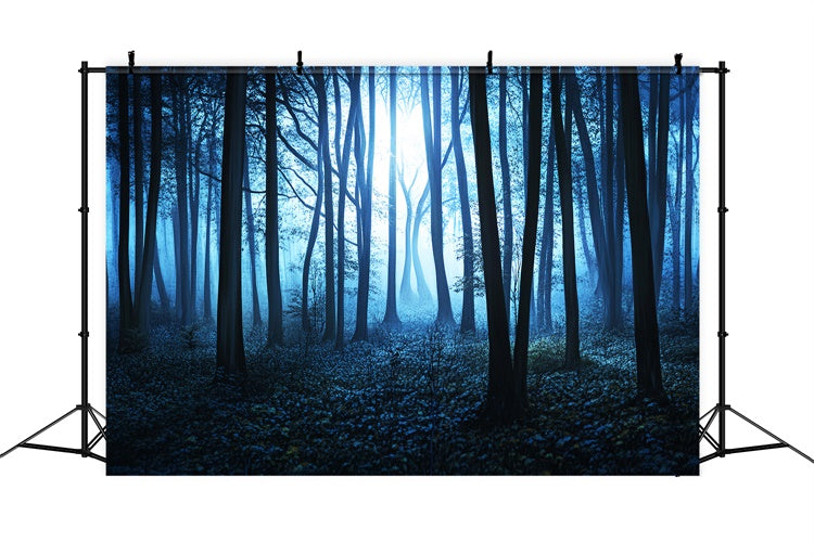 Dark Forest Backdrop Midnight Mist Grove Backdrop UK LXX57-115