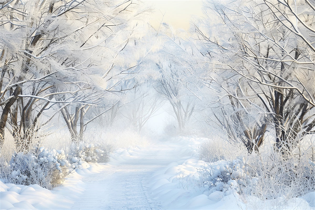 Winter Forest Backdrop Frozen Dreams Trail Backdrop UK LXX57-120