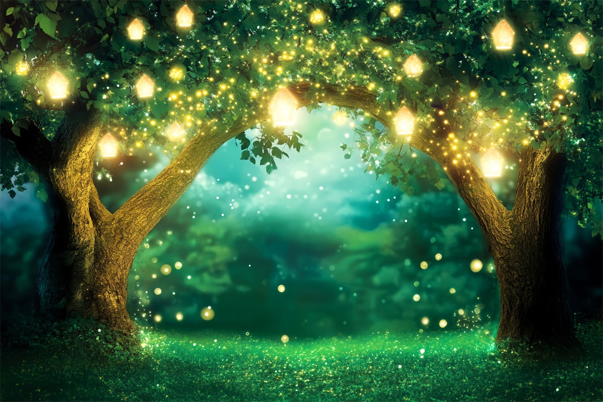 Enchanted Forest Backdrops Twinkle Tree Archway Backdrop UK LXX57-121