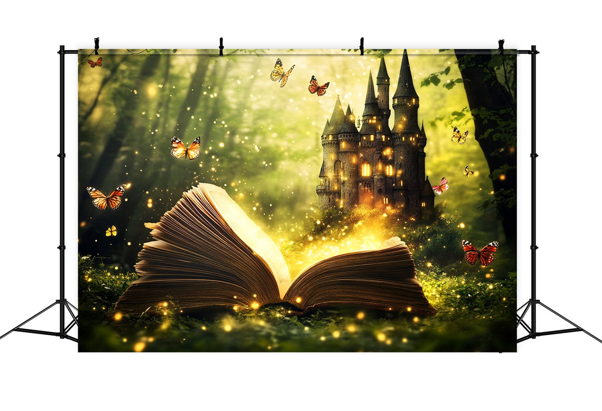 Fairytale Forest Backdrop Storybook Castle Dreams Backdrop UK LXX57-133