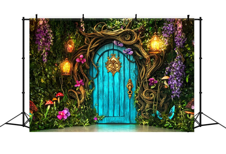 Magical Forest Backdrop Secret Garden Doorway Backdrop UK LXX57-134