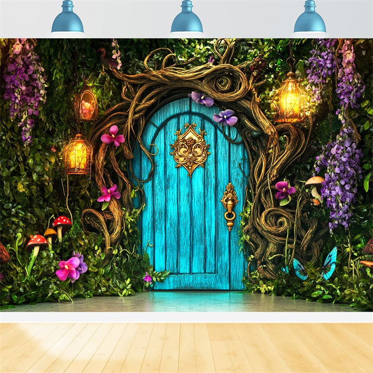 Magical Forest Backdrop Secret Garden Doorway Backdrop UK LXX57-134