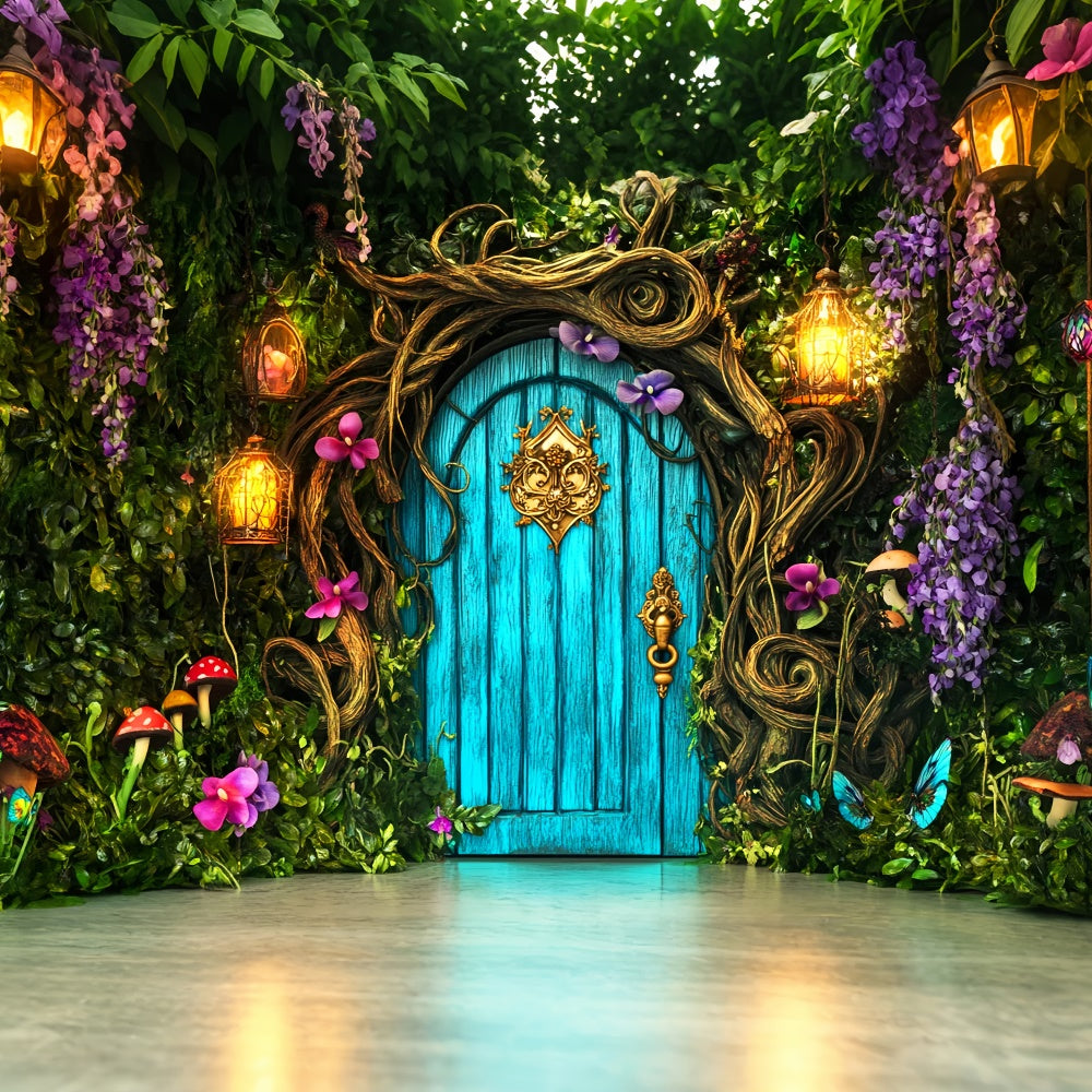 Magical Forest Backdrop Secret Garden Doorway Backdrop UK LXX57-134