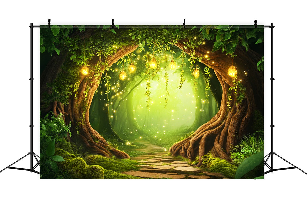 Enchanted Forest Backdrops Firefly Magic Arch Backdrop UK LXX57-138
