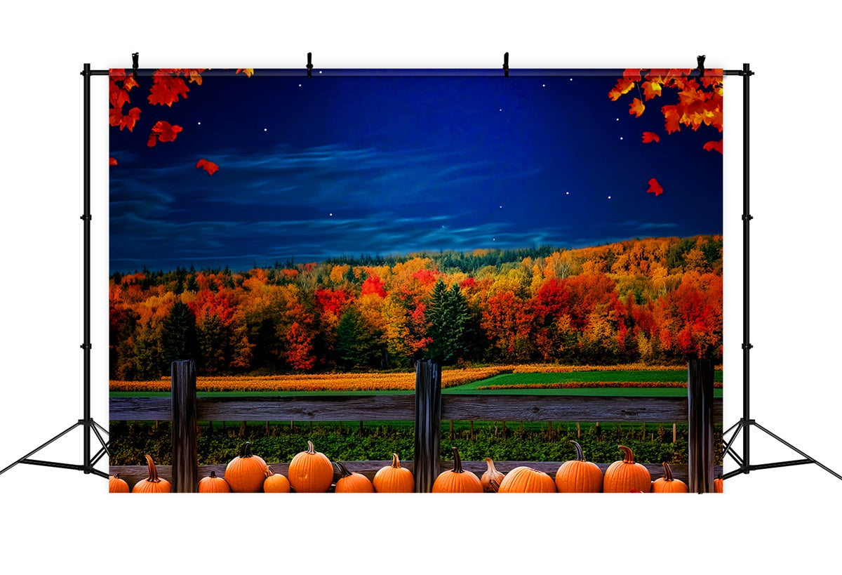 Fall Forest Backdrop Starry Farm Field Backdrop UK LXX57-163
