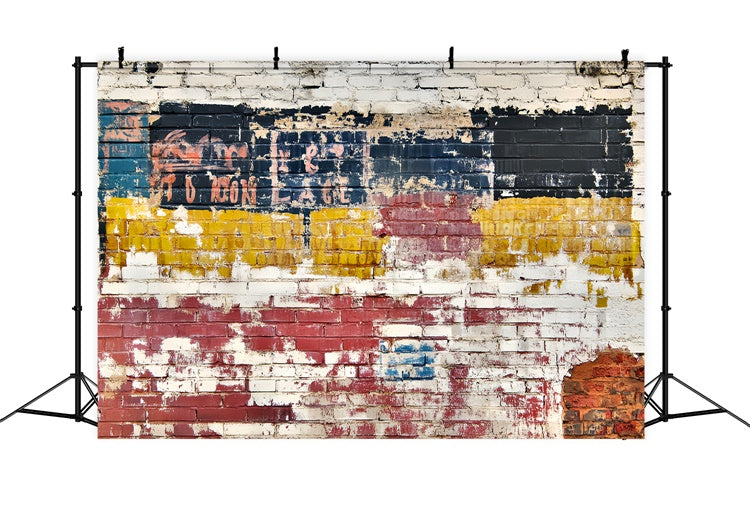 Vintage Wall Backdrop Urban Peel Fade Brick Wall Backdrop UK LXX57-198