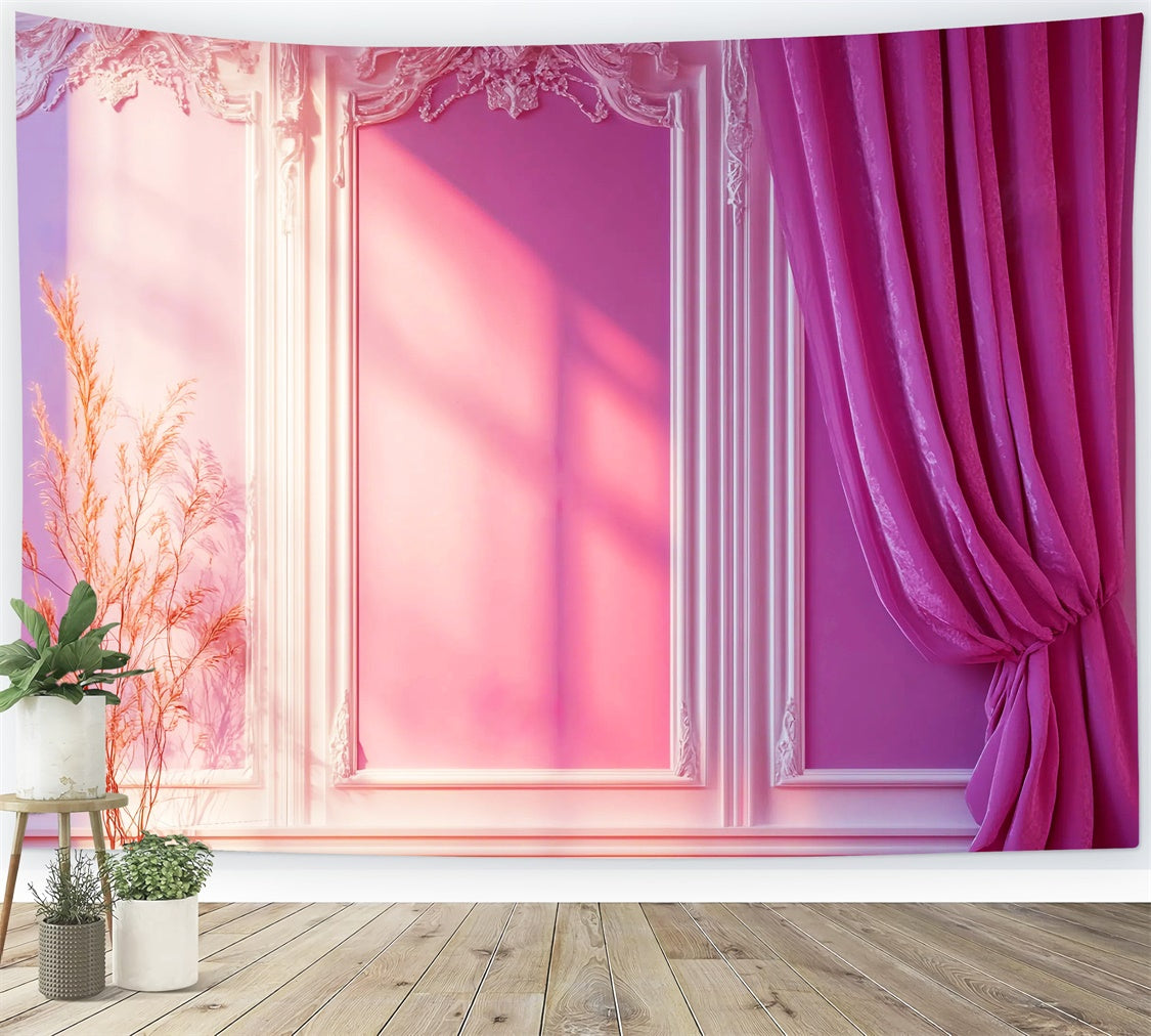 Rococo Backdrop Pastel Palace Vintage Wall Backdrop UK LXX57-202