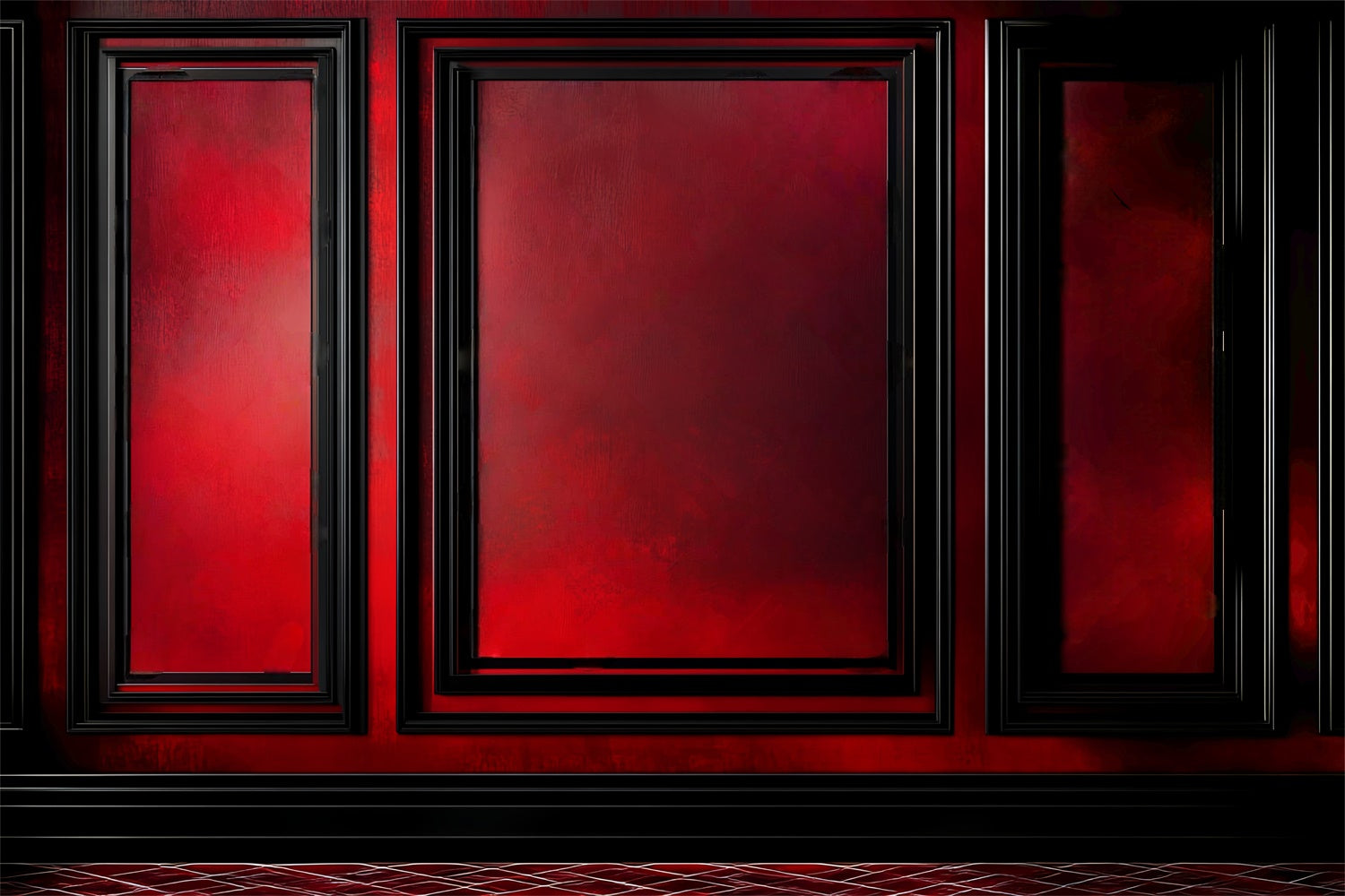 Victorian Photo Backdrop Crimson Vintage Wall Backdrop UK LXX57-224