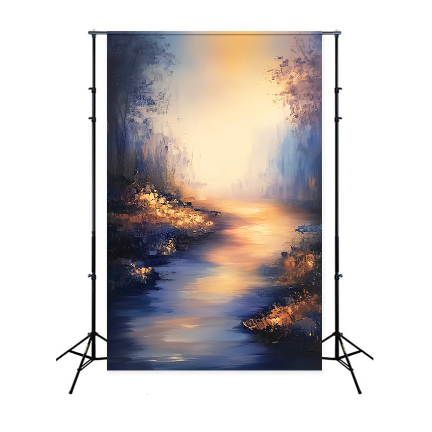 Backdrop Vintage Abstract Glow River Scene Backdrop UK LXX57-230