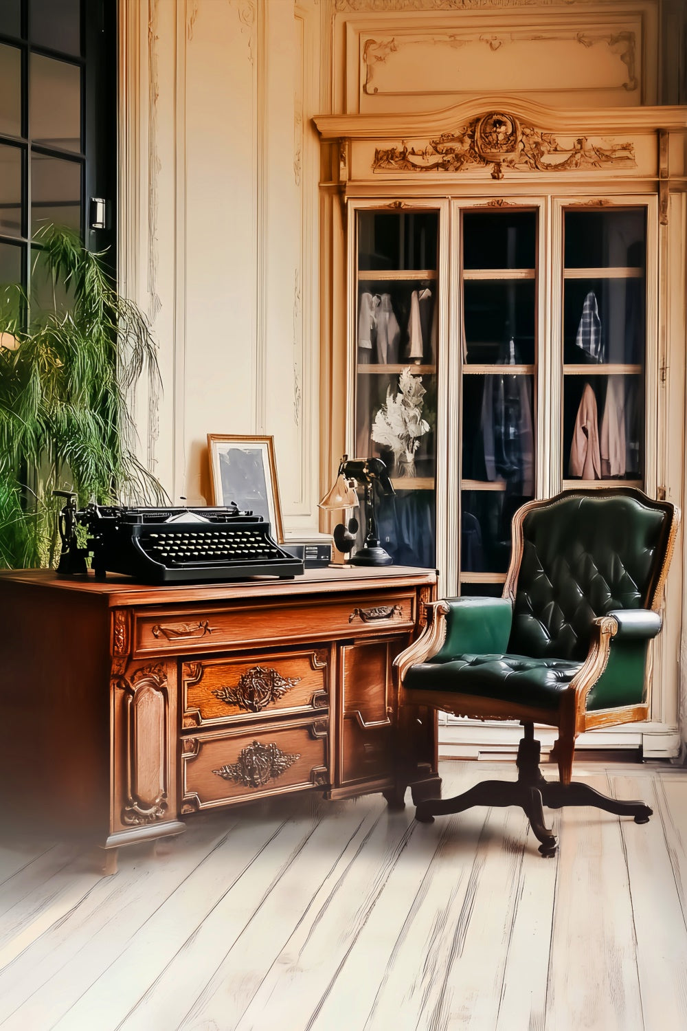 Classic Photo Backdrop Study Room Vintage Backdrops UK LXX57-231