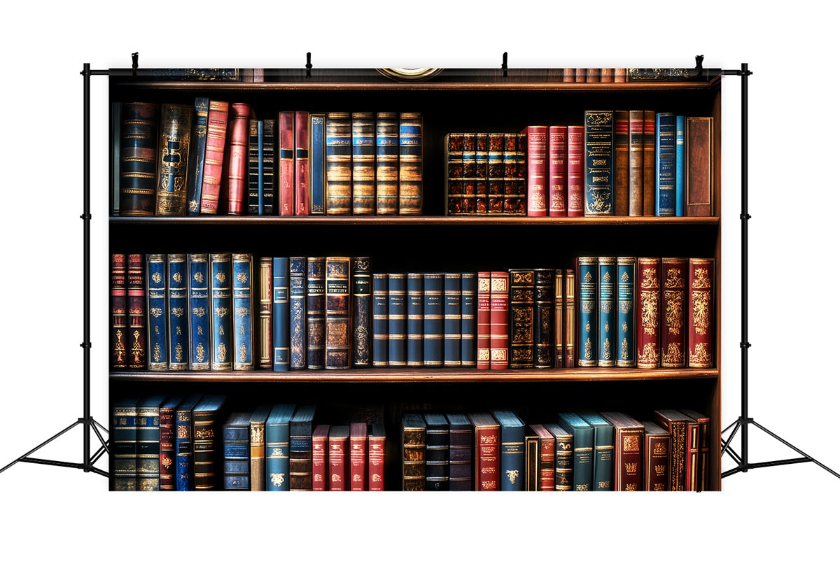 School Picture Backdrop Vintage Leather Book Backdrop UK LXX57-27