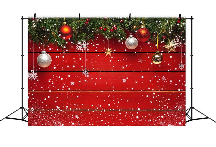 Wood Backdrop Sparkle Plank Christmas Backdrop UK LXX57-300