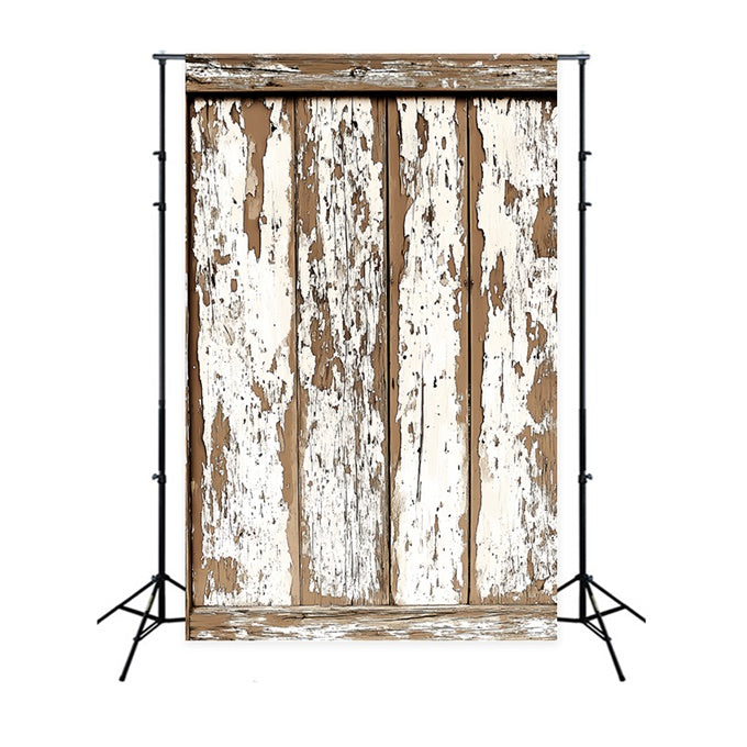 Rustic Wood Backdrop Shabby Peeling Paint Backdrop UK LXX57-308