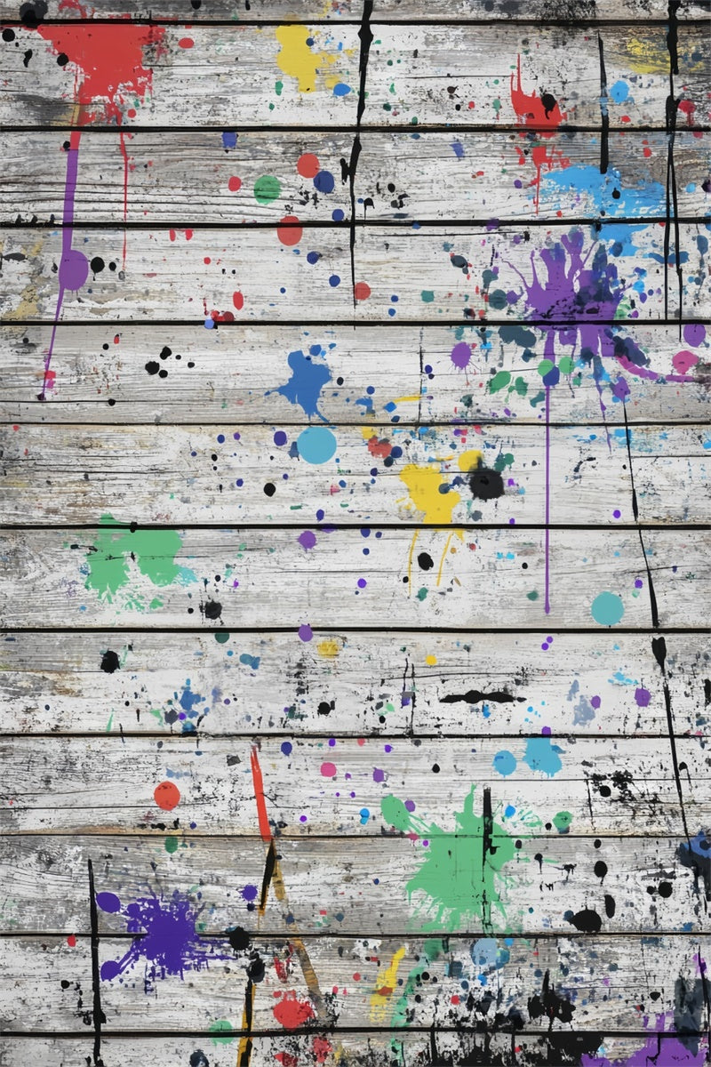 Wood Backdrops Urban Art Plank Wall Backdrop UK LXX57-311