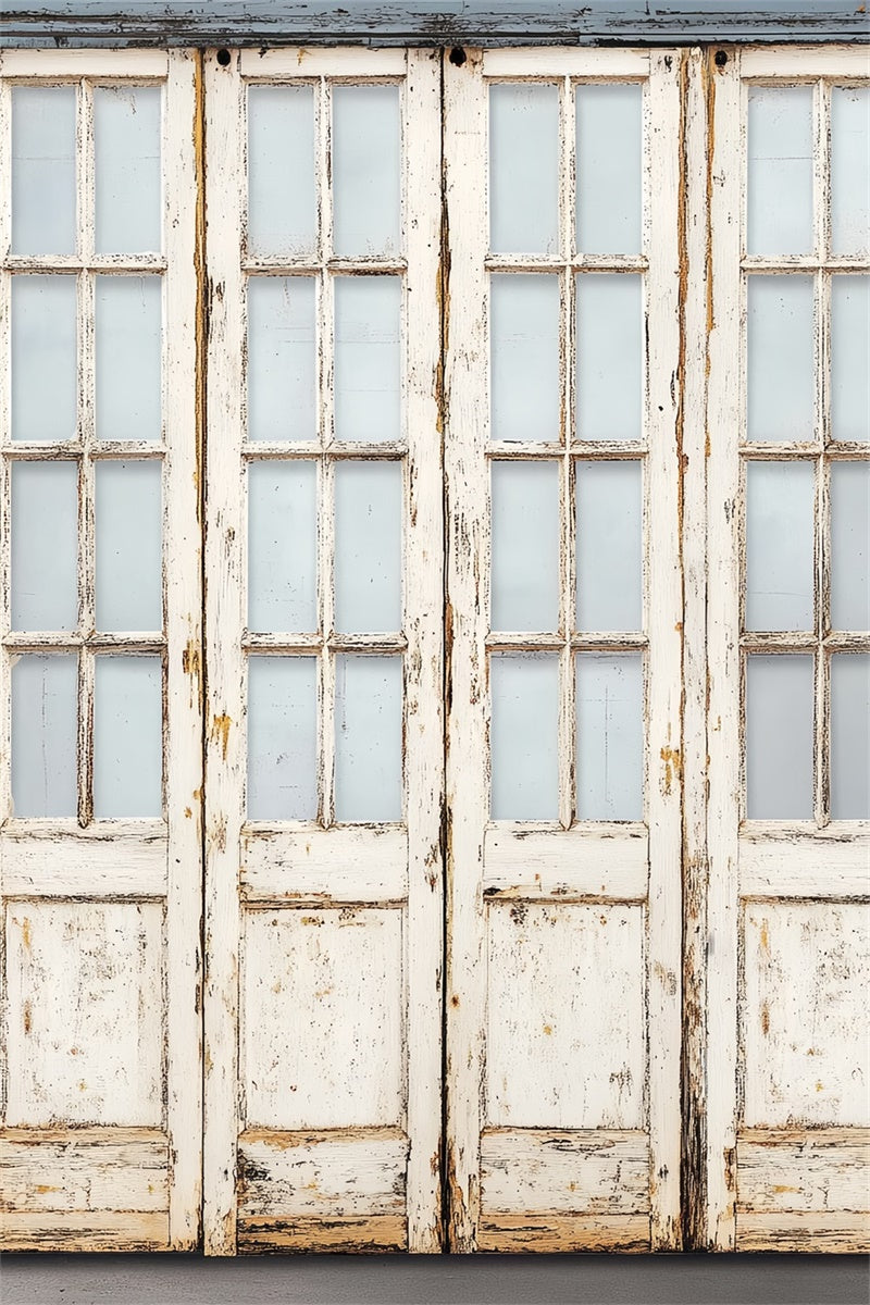 Wood Backdrop Weathered Vintage Door Backdrop UK LXX57-318