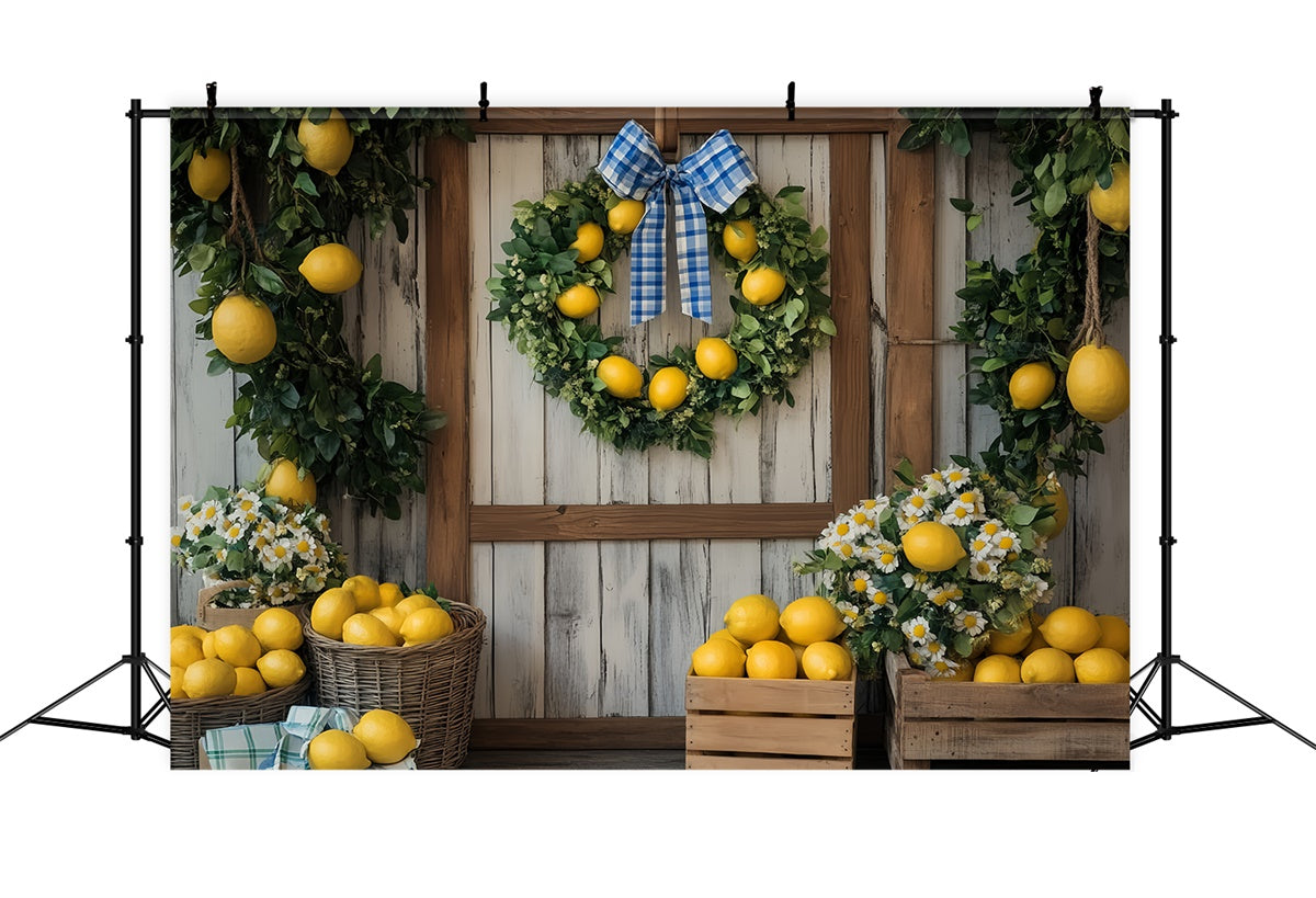 Barn Door Backdrops Daisy Lemon Harvest Backdrop UK LXX57-385