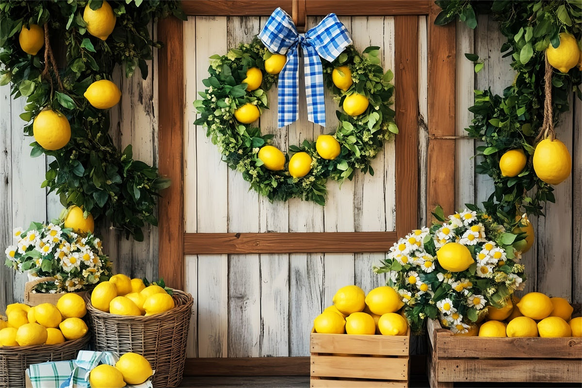 Barn Door Backdrops Daisy Lemon Harvest Backdrop UK LXX57-385
