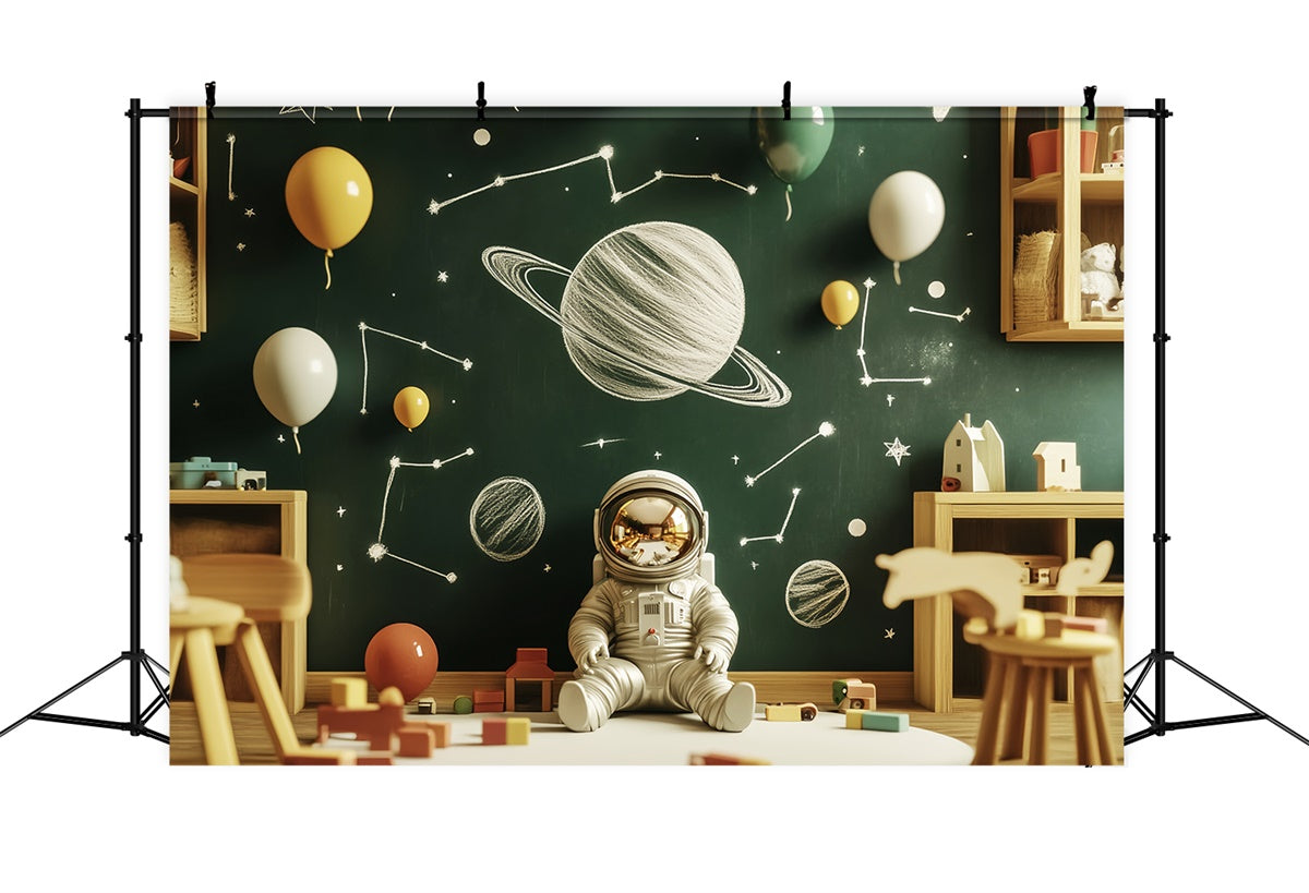 Back To School Photo Backdrop Galaxy Explorer Backdrop UK LXX57-40