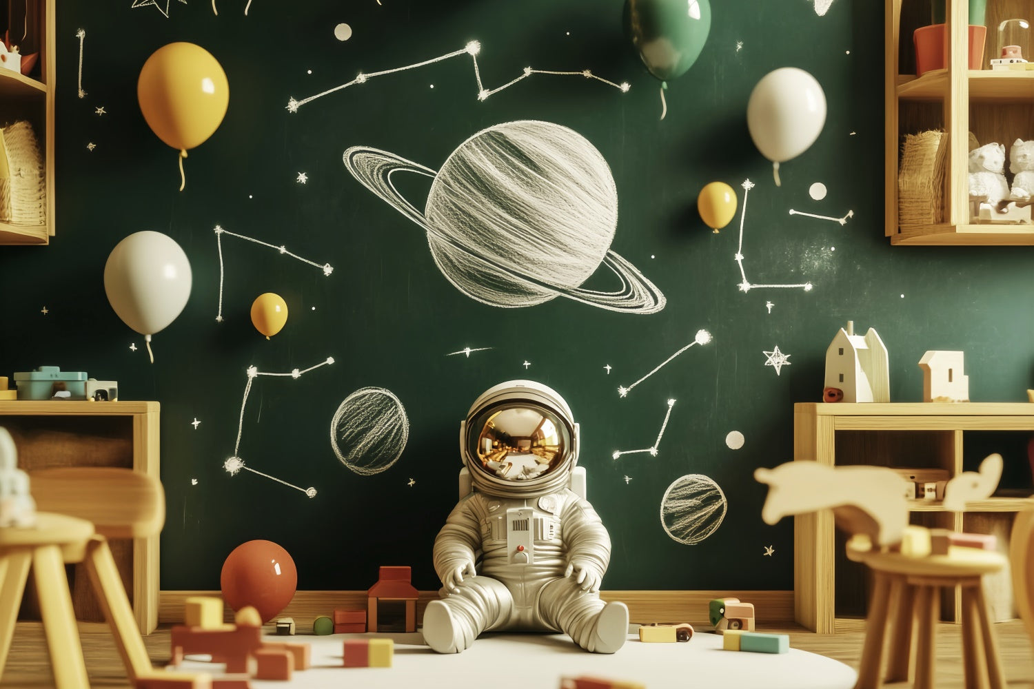 Back To School Photo Backdrop Galaxy Explorer Backdrop UK LXX57-40