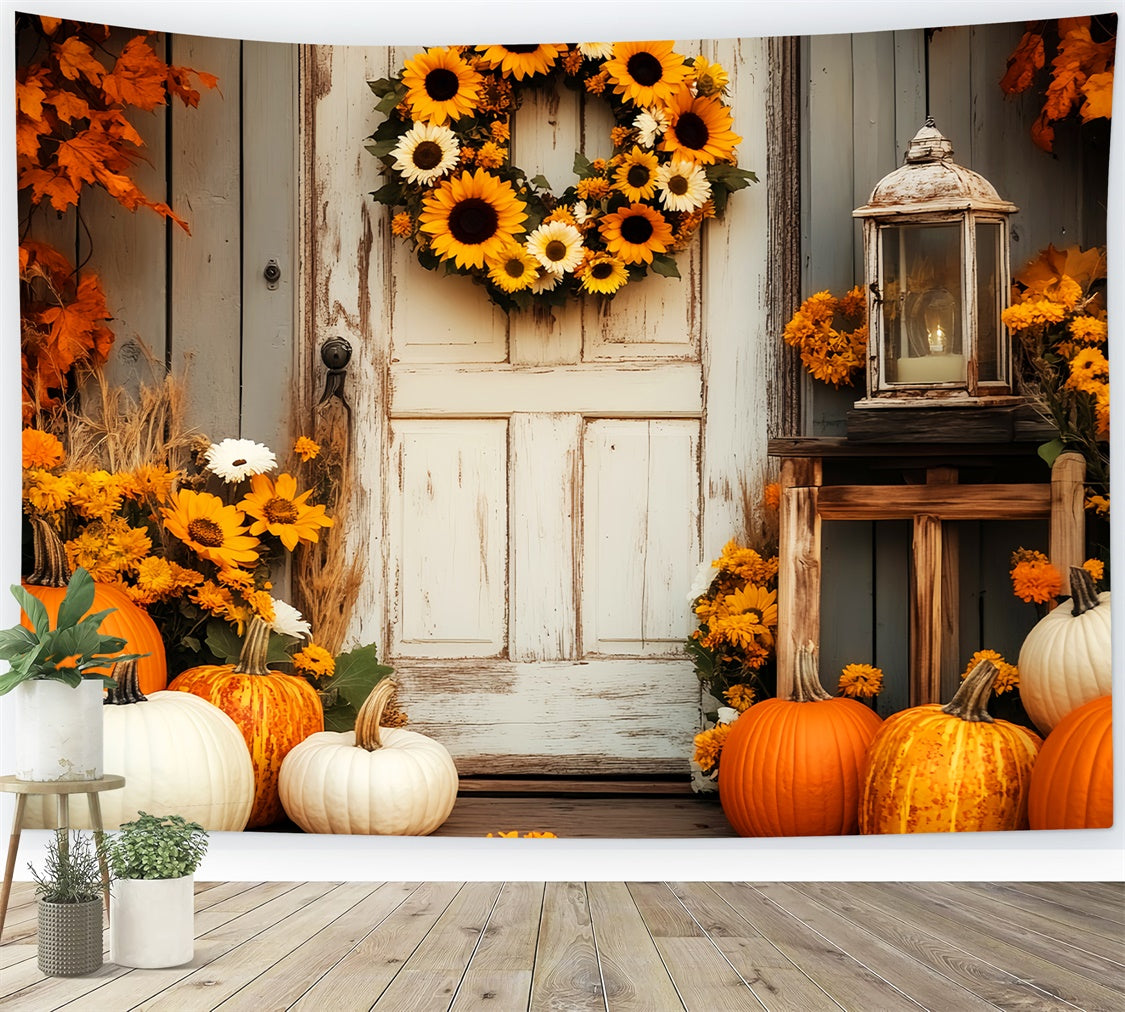 Barn Photo Backdrop Sunflower Harvest Farm Backdrop UK LXX57-414