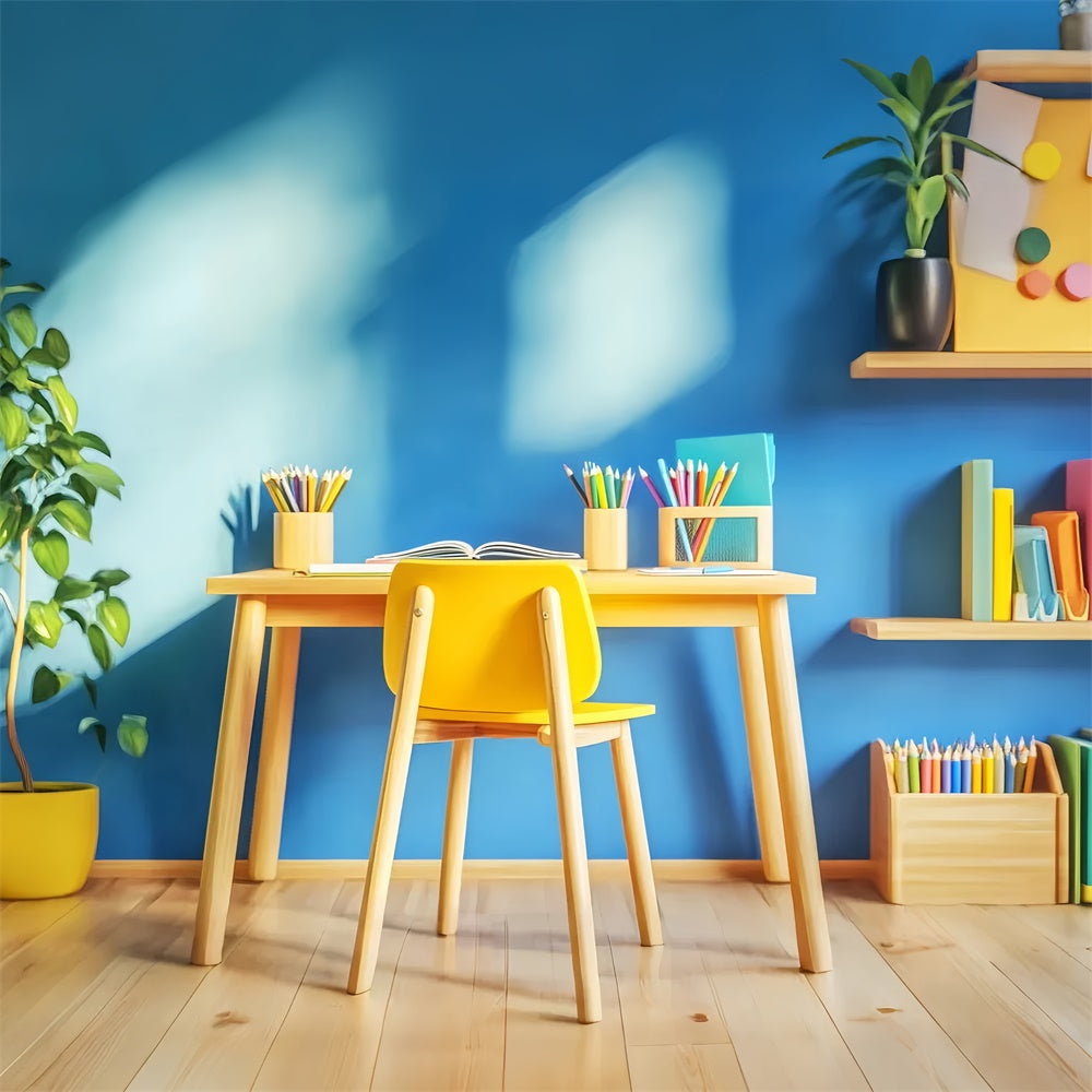 Back To School Backdrops Sunshine Study Desk Backdrop UK LXX57-57