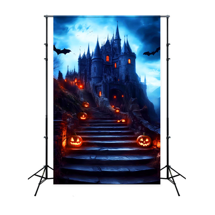 Spooky Halloween Backdrop Twilight Curse Castle Backdrop UK LXX57-62