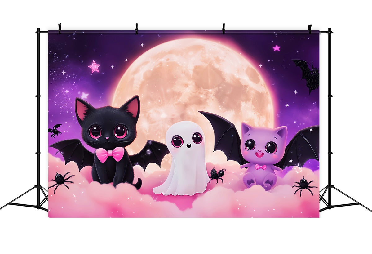 Cute Halloween Backdrop Magical Midnight Cuties Backdrop UK LXX57-66