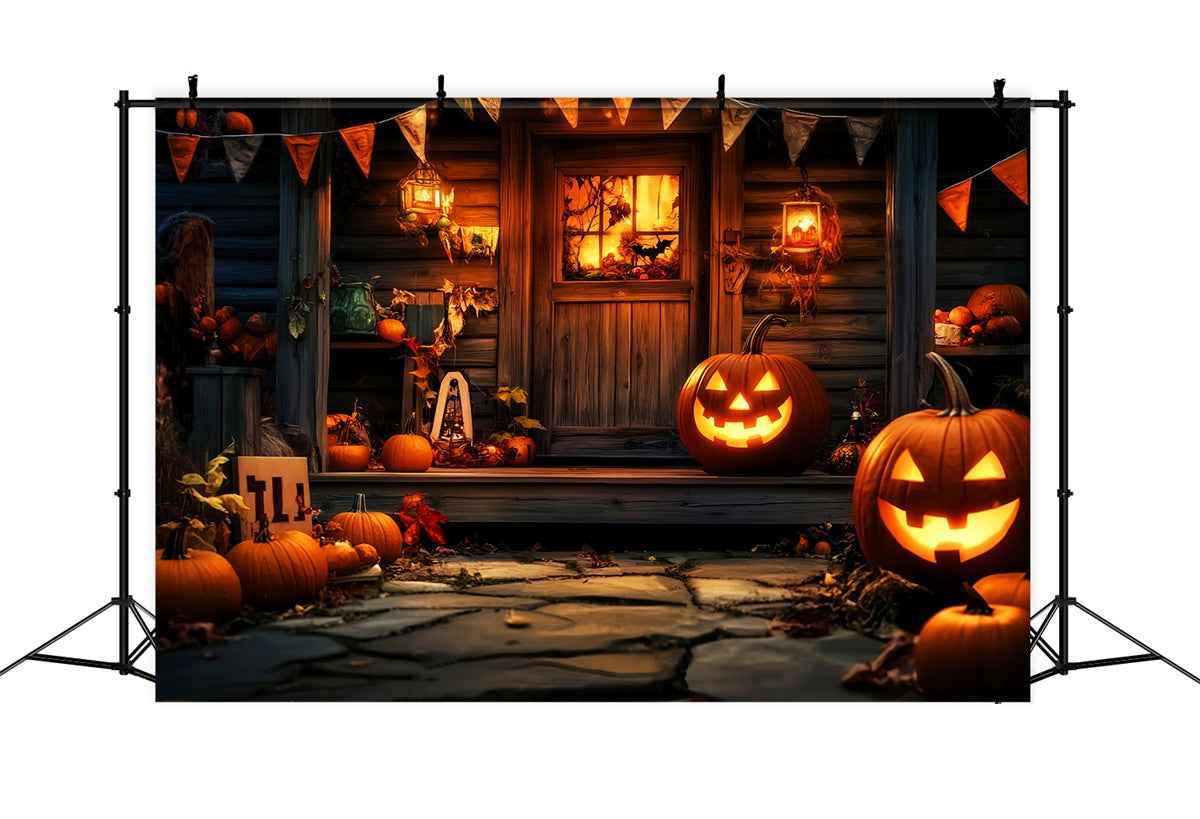 Halloween Picture Backdrop Harvest Haunt Doorway Backdrop UK LXX57-78