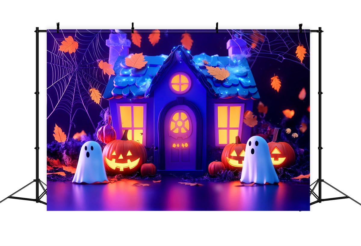 Cute Halloween Backdrop Enchanted Spooky Home Backdrop UK LXX57-83