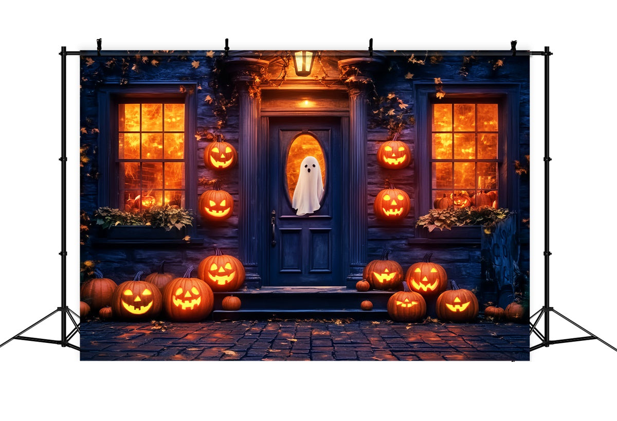 Haunted House Backdrop Fright Night Porch Backdrop UK LXX57-94