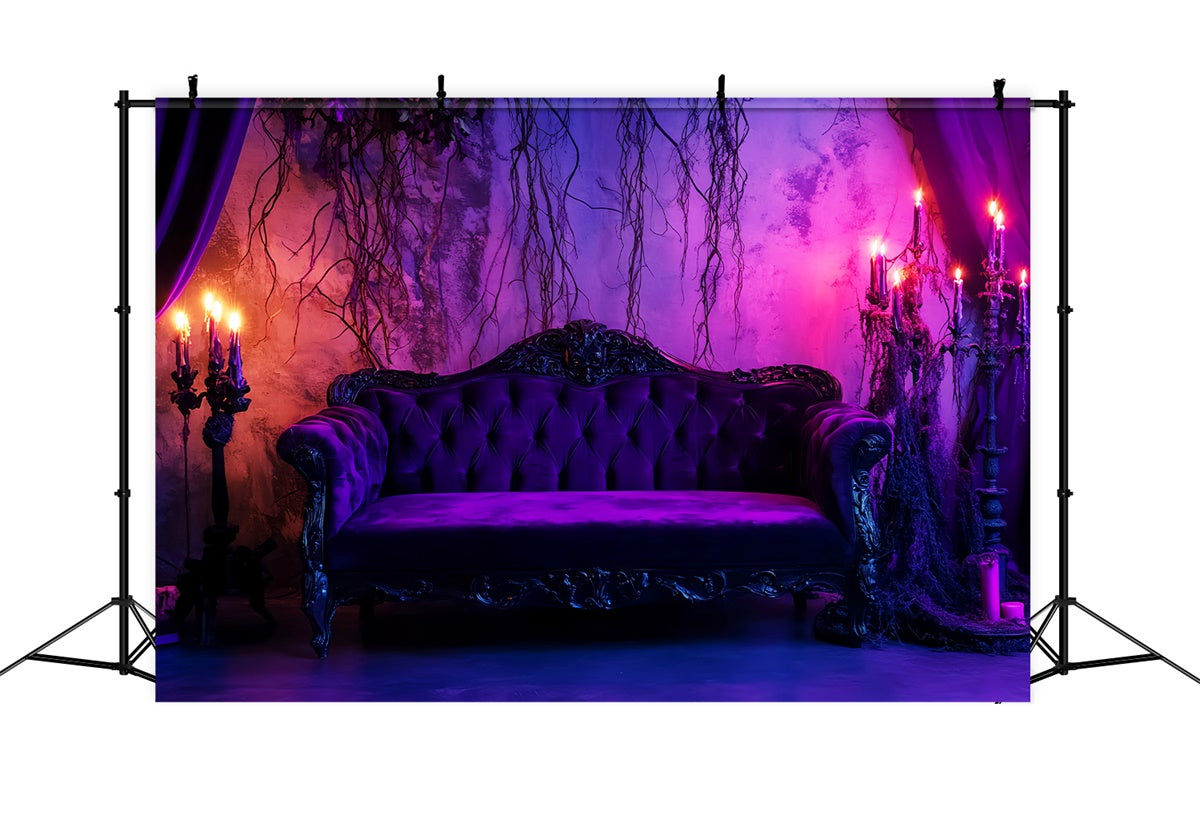 Spooky Halloween Backdrop Haunted Parlor Glam Backdrop UK LXX57-98