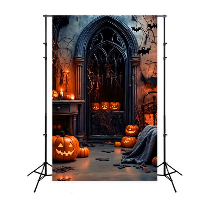 Halloween Backdrop Ideas Shadows Gothic Window Backdrop UK LXX58-1