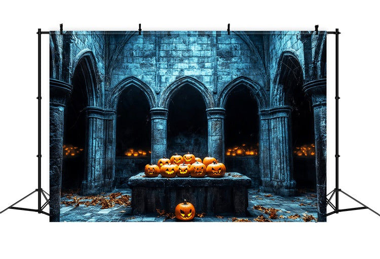 Halloween Photo Backdrop Haunted Stone Vault Backdrop UK LXX58-11