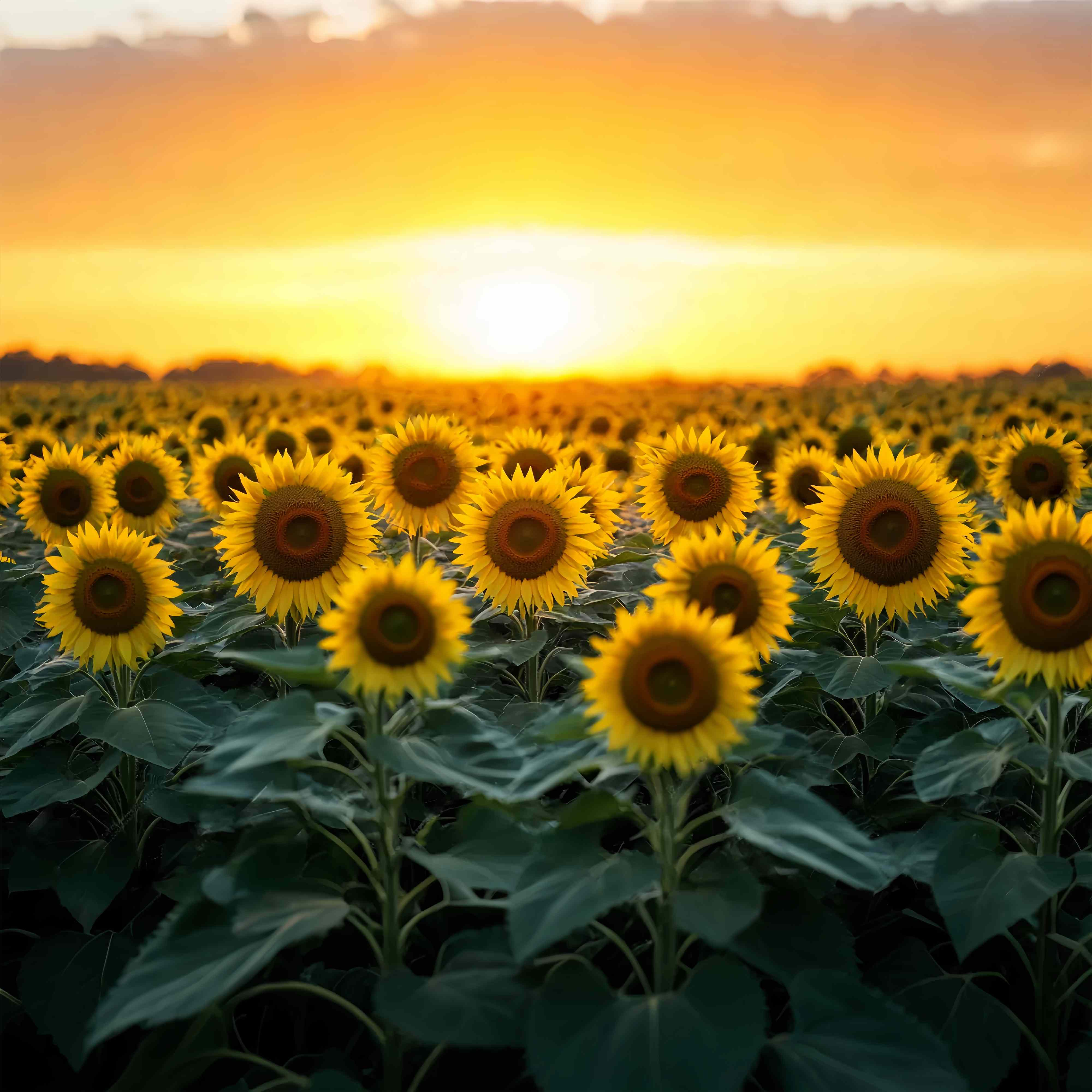 Fall Photo Backdrops Golden Sunflower Bloom Field Sunflower Backdrop UK LXX58-162