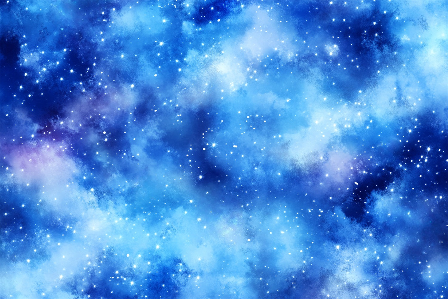 Winter Sky Backdrop Starry Blue Cosmic Cloud Winter Scene Backdrop UK LXX58-218