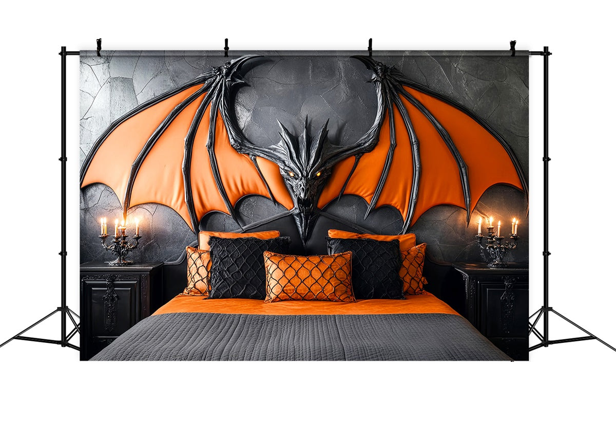 Halloween Backdrop Gothic Dragon Wing Bedroom Backdrop UK LXX58-22