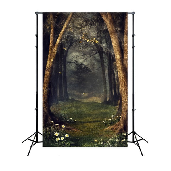 Spooky Forest Mystic Web Enchanted Forest Dark Forest Backdrop UK LXX58-270