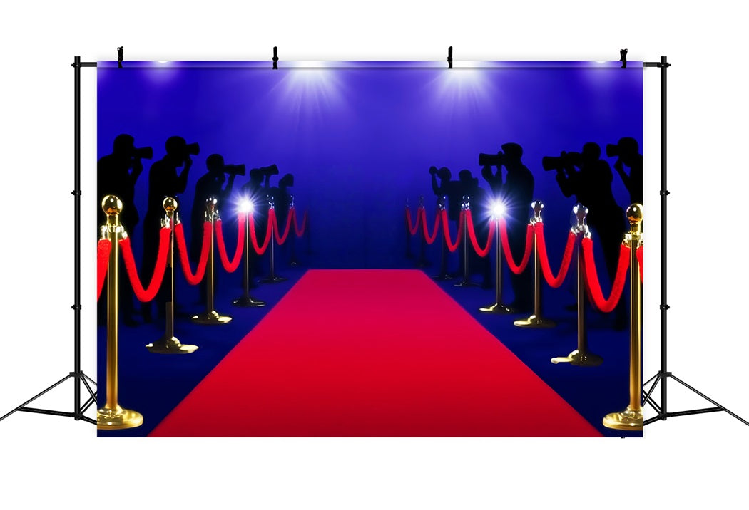 Paparazzi Backdrop Bright Spotlight Red Carpet Hollywood Photo Backdrop UK LXX58-326
